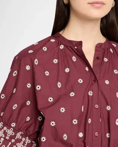 Essentiel Antwerp Kaylani Embroidered Mini Shirtdress | Thumbnail 5 Essentiel Antwerp Kaylani Embroidered Mini Shirtdress | Thumbnail 5