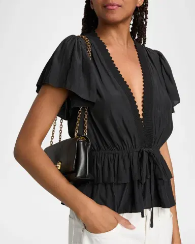 Ramy Brook Emberly Chiffon Tiered Blouse | Thumbnail 5 Ramy Brook Emberly Chiffon Tiered Blouse | Thumbnail 5