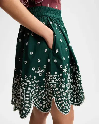 Essentiel Antwerp Karter Scallop Embroidered Mini Skirt | Thumbnail 4 Essentiel Antwerp Karter Scallop Embroidered Mini Skirt | Thumbnail 4