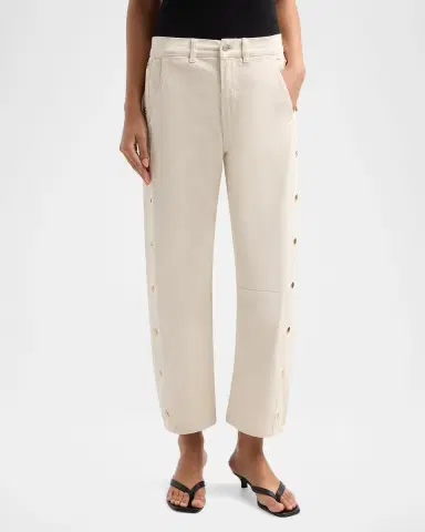 Le Jean Frankie Studded Barrel-Leg Jeans | Thumbnail 4 Le Jean Frankie Studded Barrel-Leg Jeans | Thumbnail 4