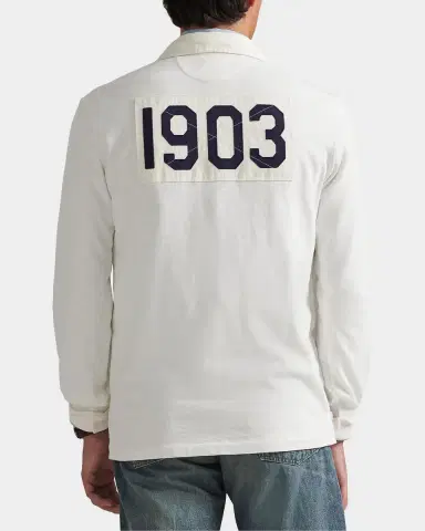 Polo Ralph Lauren Men's x Yankees Long -Sleeve Polo Shirt | Thumbnail 3 Polo Ralph Lauren Men's x Yankees Long -Sleeve Polo Shirt | Thumbnail 3