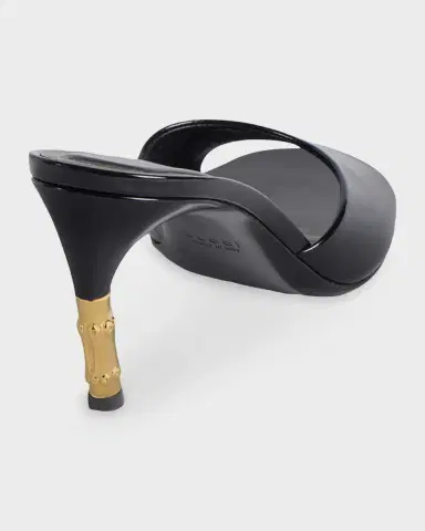 Gucci 75mm Castello Leather Mules | Thumbnail 2 Gucci 75mm Castello Leather Mules | Thumbnail 2