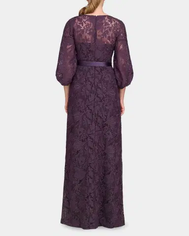 Kay Unger New York Delaney Lace A-Line Gown | Thumbnail 2 Kay Unger New York Delaney Lace A-Line Gown | Thumbnail 2
