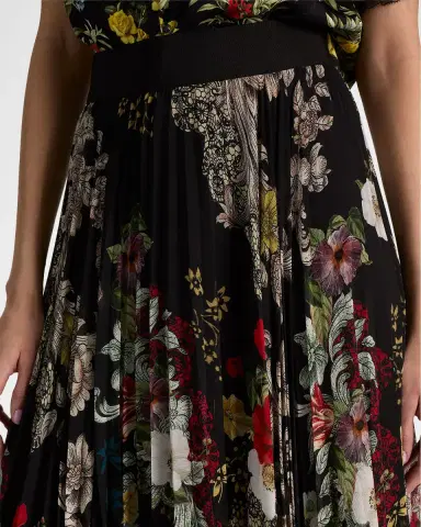 ALICE + OLIVIA Katz Pleated Maxi Skirt | Thumbnail 5 ALICE + OLIVIA Katz Pleated Maxi Skirt | Thumbnail 5