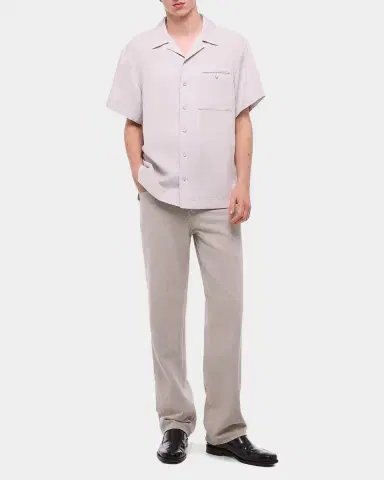 Helmut Lang Men's Relaxed-Fit Camp Collar Shirt | Thumbnail 2 Helmut Lang Men's Relaxed-Fit Camp Collar Shirt | Thumbnail 2