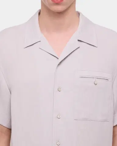 Helmut Lang Men's Relaxed-Fit Camp Collar Shirt | Thumbnail 5 Helmut Lang Men's Relaxed-Fit Camp Collar Shirt | Thumbnail 5