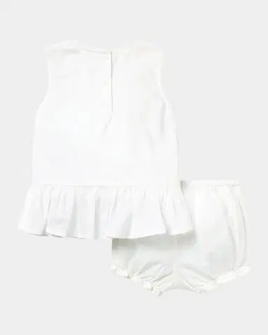 Janie and Jack Baby Girl's Smocked Peplum Top & Bloomers Set | Thumbnail 2 Janie and Jack Baby Girl's Smocked Peplum Top & Bloomers Set | Thumbnail 2