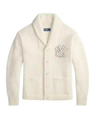Polo Ralph Lauren Men's New York Yankees Wool-Blend Shawl Cardigan | Thumbnail 1 Polo Ralph Lauren Men's New York Yankees Wool-Blend Shawl Cardigan | Thumbnail 1