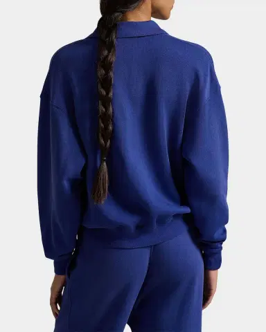 Polo Ralph Lauren Logo Cotton-Blend Polo Sweatshirt | Thumbnail 3 Polo Ralph Lauren Logo Cotton-Blend Polo Sweatshirt | Thumbnail 3