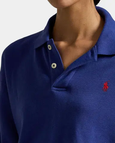 Polo Ralph Lauren Logo Cotton-Blend Polo Sweatshirt | Thumbnail 5 Polo Ralph Lauren Logo Cotton-Blend Polo Sweatshirt | Thumbnail 5