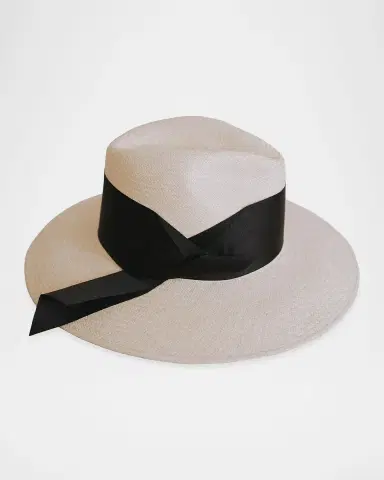 Freya Gardenia Woven Straw Fedora Hat | Thumbnail 2 Freya Gardenia Woven Straw Fedora Hat | Thumbnail 2