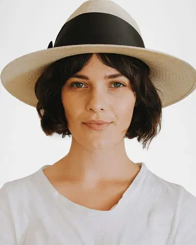Freya Gardenia Woven Straw Fedora Hat | Thumbnail 3 Freya Gardenia Woven Straw Fedora Hat | Thumbnail 3