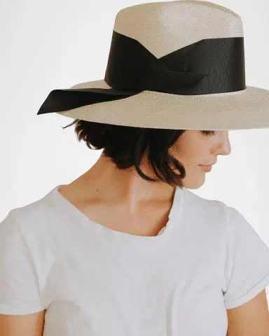 Freya Gardenia Woven Straw Fedora Hat | Thumbnail 4 Freya Gardenia Woven Straw Fedora Hat | Thumbnail 4