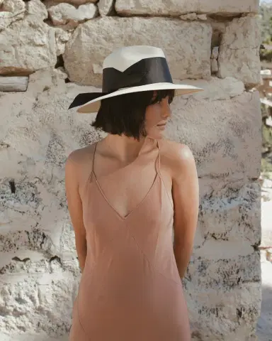 Freya Gardenia Woven Straw Fedora Hat | Thumbnail 5 Freya Gardenia Woven Straw Fedora Hat | Thumbnail 5