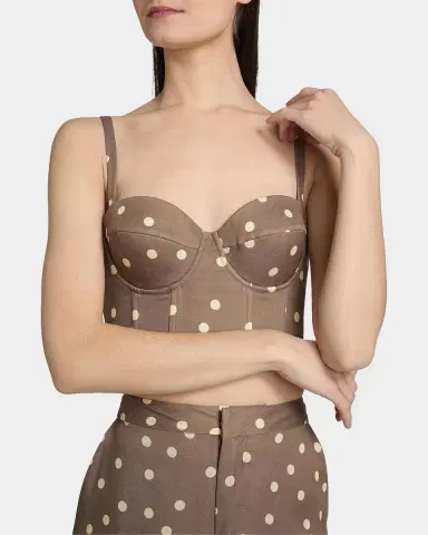 L'AGENCE Sonya Polka Dot Bralette | Thumbnail 5 L'AGENCE Sonya Polka Dot Bralette | Thumbnail 5