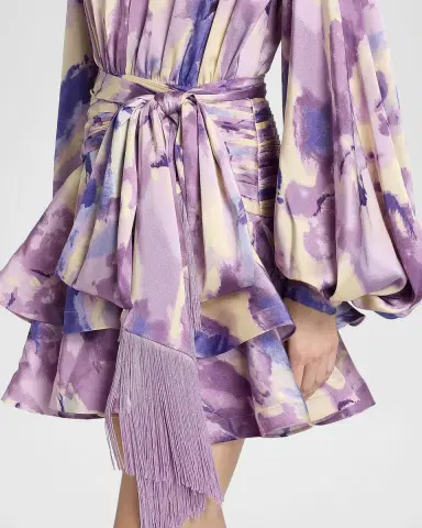 Bronx and Banco Wisteria Bedouin Abstract A-Line Mini Dress | Thumbnail 5 Bronx and Banco Wisteria Bedouin Abstract A-Line Mini Dress | Thumbnail 5