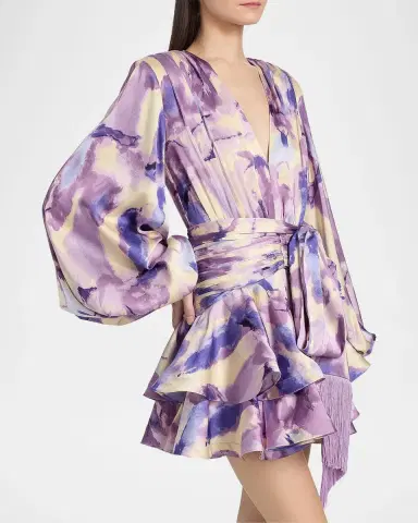 Bronx and Banco Wisteria Bedouin Abstract A-Line Mini Dress | Thumbnail 7 Bronx and Banco Wisteria Bedouin Abstract A-Line Mini Dress | Thumbnail 7