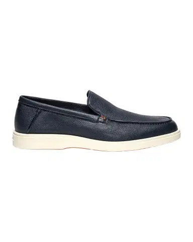 Santoni Detroit Tumbled Leather Loafers | Thumbnail 1 Santoni Detroit Tumbled Leather Loafers | Thumbnail 1