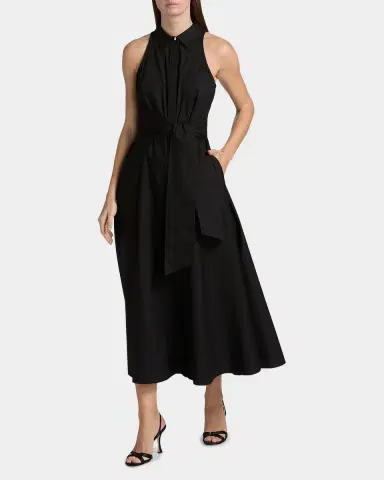 Toccin Chelsea Cotton Tie-Waist Midi-Shirtdress | Thumbnail 2 Toccin Chelsea Cotton Tie-Waist Midi-Shirtdress | Thumbnail 2