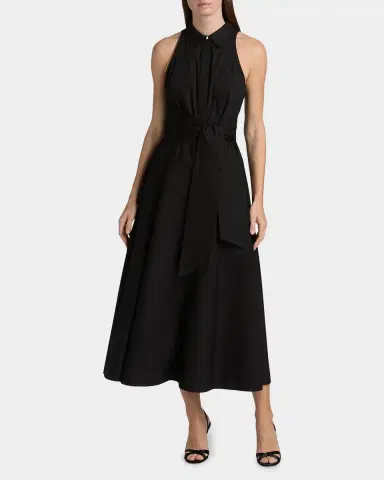Toccin Chelsea Cotton Tie-Waist Midi-Shirtdress | Thumbnail 4 Toccin Chelsea Cotton Tie-Waist Midi-Shirtdress | Thumbnail 4