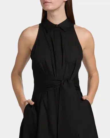 Toccin Chelsea Cotton Tie-Waist Midi-Shirtdress | Thumbnail 5 Toccin Chelsea Cotton Tie-Waist Midi-Shirtdress | Thumbnail 5