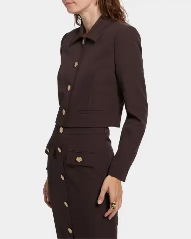 Generation Love Oliver Stretch Crepe Cropped Blazer | Thumbnail 7 Generation Love Oliver Stretch Crepe Cropped Blazer | Thumbnail 7
