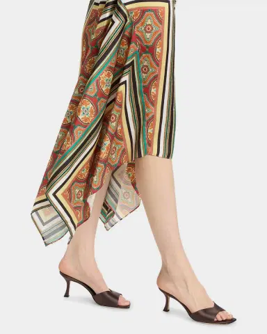 MISA Los Angeles Sheila Printed Satin Handkerchief Midi Dress | Thumbnail 5 MISA Los Angeles Sheila Printed Satin Handkerchief Midi Dress | Thumbnail 5