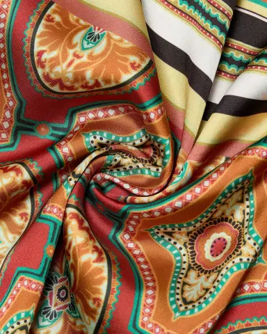 MISA Los Angeles Sheila Printed Satin Handkerchief Midi Dress | Thumbnail 6 MISA Los Angeles Sheila Printed Satin Handkerchief Midi Dress | Thumbnail 6