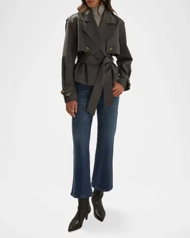 Favorite Daughter The Cropped Charles Trench Coat | Thumbnail 2 Favorite Daughter The Cropped Charles Trench Coat | Thumbnail 2