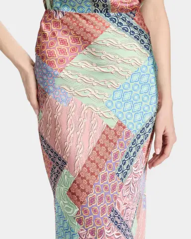 MISA Los Angeles Sienna Printed Bias-Cut Maxi Skirt | Thumbnail 5 MISA Los Angeles Sienna Printed Bias-Cut Maxi Skirt | Thumbnail 5