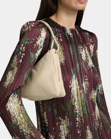 Vince Floral Micro-Pleated Crewneck Top | Thumbnail 5 Vince Floral Micro-Pleated Crewneck Top | Thumbnail 5