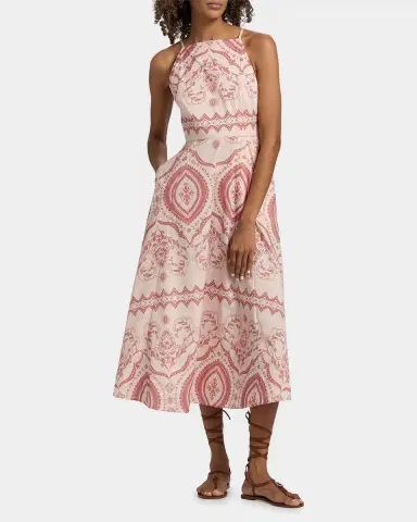 MISA Los Angeles Amity Printed Cotton-Blend Midi Dress | Thumbnail 2 MISA Los Angeles Amity Printed Cotton-Blend Midi Dress | Thumbnail 2