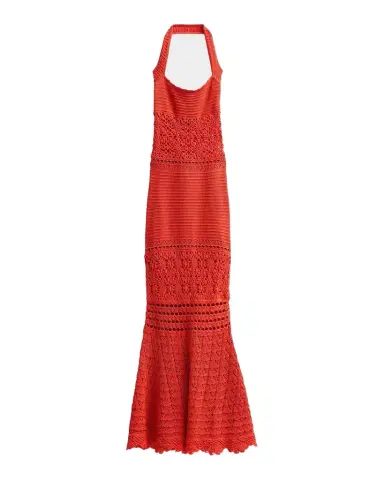 Retrofete Peggie Crocheted Halter Maxi Dress | Thumbnail 1 Retrofete Peggie Crocheted Halter Maxi Dress | Thumbnail 1