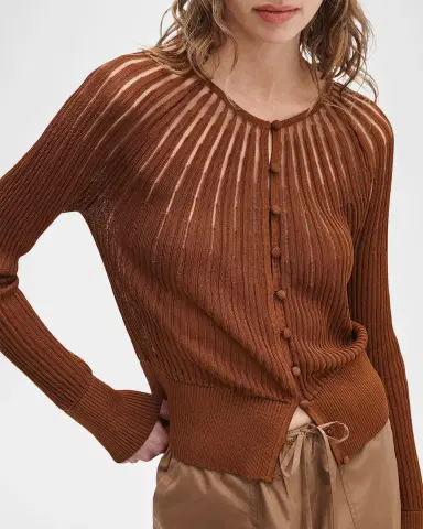 rag & bone Aubrey Sheer Stripe Cardigan | Thumbnail 5 rag & bone Aubrey Sheer Stripe Cardigan | Thumbnail 5