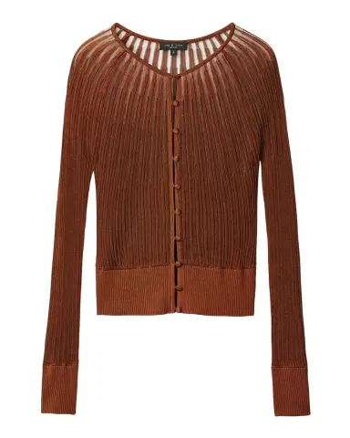 rag & bone Aubrey Sheer Stripe Cardigan | Thumbnail 1 rag & bone Aubrey Sheer Stripe Cardigan | Thumbnail 1
