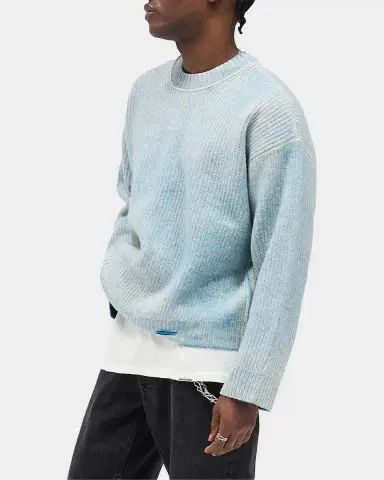 Represent Legacy Fade Out Reversible Knit Crewneck Sweater | Thumbnail 7 Represent Legacy Fade Out Reversible Knit Crewneck Sweater | Thumbnail 7