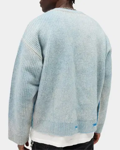 Represent Legacy Fade Out Reversible Knit Crewneck Sweater | Thumbnail 9 Represent Legacy Fade Out Reversible Knit Crewneck Sweater | Thumbnail 9