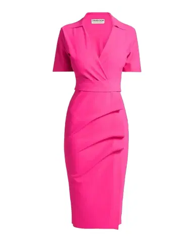 Chiara Boni La Petite Robe Ittig Ruffle Bodycon Midi Dress | Thumbnail 1 Chiara Boni La Petite Robe Ittig Ruffle Bodycon Midi Dress | Thumbnail 1