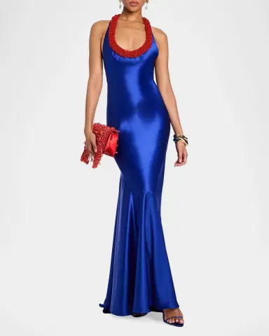 Retrofete Aireliene Embroidered Maxi Dress | Thumbnail 2 Retrofete Aireliene Embroidered Maxi Dress | Thumbnail 2