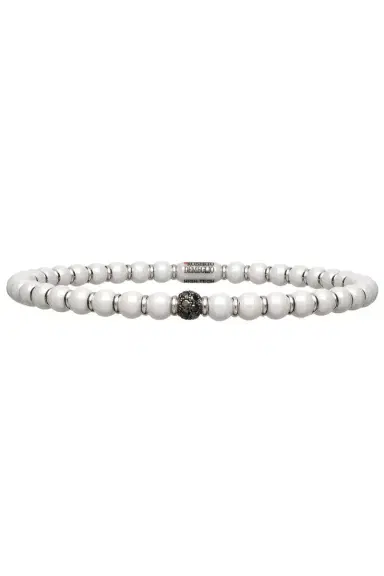 ROBERTO DEMEGLIO Black Diamond White Ceramic Sfera Bracelet | Thumbnail 1 ROBERTO DEMEGLIO Black Diamond White Ceramic Sfera Bracelet | Thumbnail 1