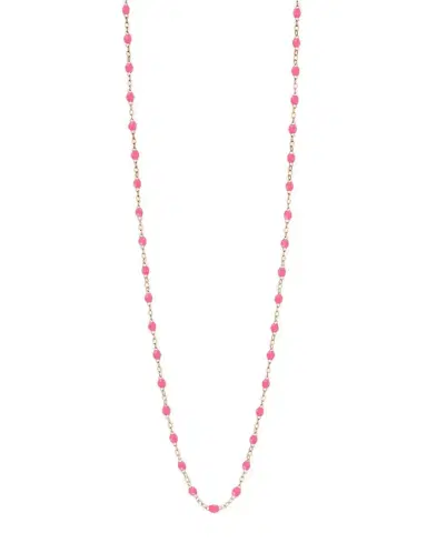 Gigi Clozeau Bright Pink Classic Gigi Sautoir Necklace - Rose Gold | Thumbnail 1 Gigi Clozeau Bright Pink Classic Gigi Sautoir Necklace - Rose Gold | Thumbnail 1