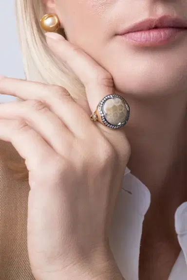 PARULINA Diamond Coral Ring | Thumbnail 3 PARULINA Diamond Coral Ring | Thumbnail 3