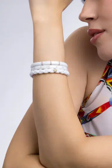 ROBERTO DEMEGLIO Diamond White Ceramic Pura Bracelet | Thumbnail 4 ROBERTO DEMEGLIO Diamond White Ceramic Pura Bracelet | Thumbnail 4