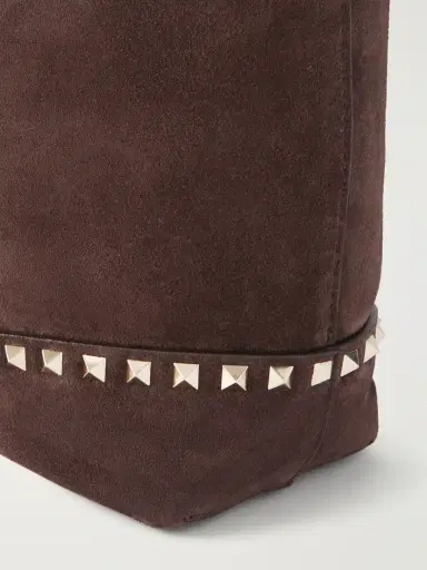 Valentino Garavani Rockstud Medium Suede Tote | Thumbnail 5 Valentino Garavani Rockstud Medium Suede Tote | Thumbnail 5
