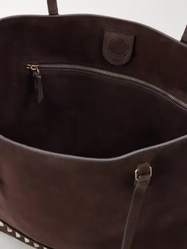 Valentino Garavani Rockstud Medium Suede Tote | Thumbnail 6 Valentino Garavani Rockstud Medium Suede Tote | Thumbnail 6