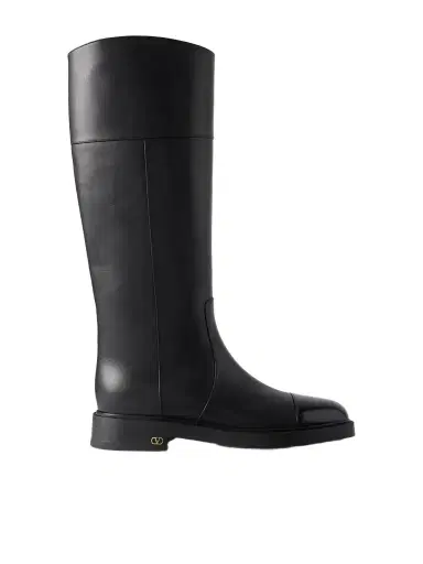 Valentino Garavani Zimmy 35 Leather Knee Boots | Thumbnail 1 Valentino Garavani Zimmy 35 Leather Knee Boots | Thumbnail 1
