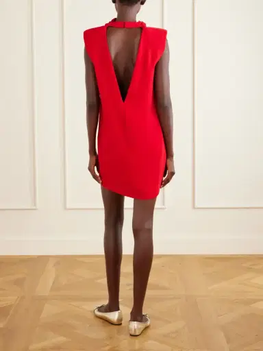 Valentino Garavani Draped Silk-cady Turtleneck Mini Dress | Thumbnail 3 Valentino Garavani Draped Silk-cady Turtleneck Mini Dress | Thumbnail 3