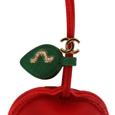 Chanel Chanel "Charming City" Apple Bag Charm Red, Green Lambskin Gold Hardware | Thumbnail 2 Chanel Chanel "Charming City" Apple Bag Charm Red, Green Lambskin Gold Hardware | Thumbnail 2