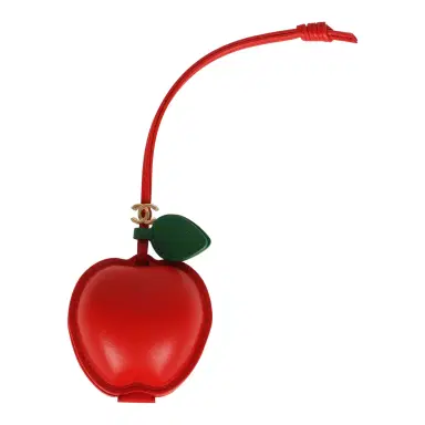 Chanel Chanel "Charming City" Apple Bag Charm Red, Green Lambskin Gold Hardware | Thumbnail 4 Chanel Chanel "Charming City" Apple Bag Charm Red, Green Lambskin Gold Hardware | Thumbnail 4