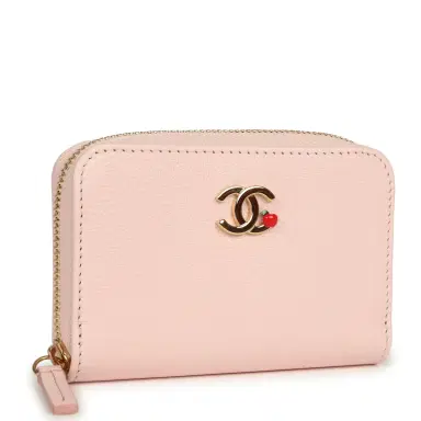 Chanel Chanel "Lucky Park" Coin Wallet Light Pink Grained Goatskin Gold Hardware | Thumbnail 2 Chanel Chanel "Lucky Park" Coin Wallet Light Pink Grained Goatskin Gold Hardware | Thumbnail 2